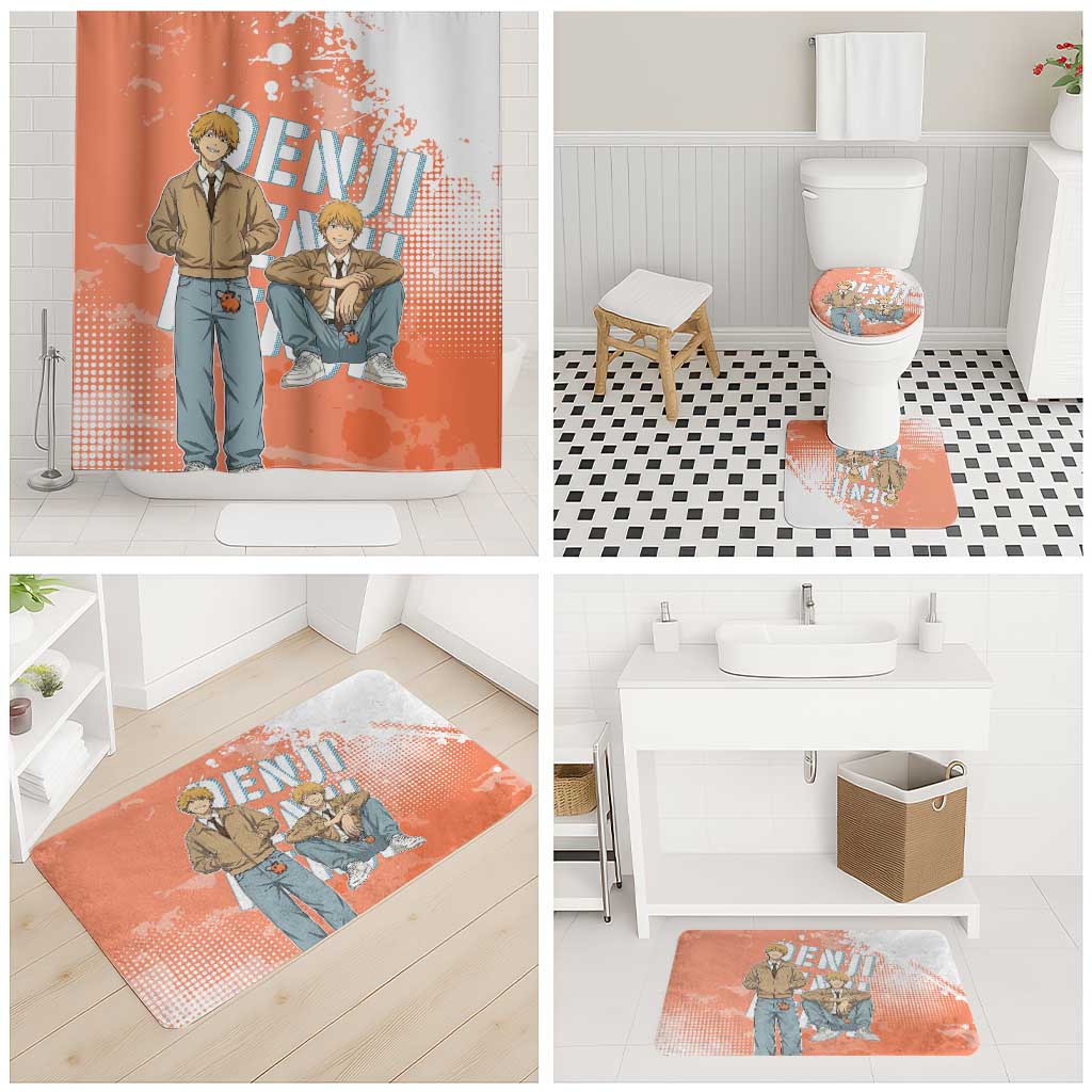 Denji Casual Chainsaw Man Bathroom Set Retro Manga Grunge Style