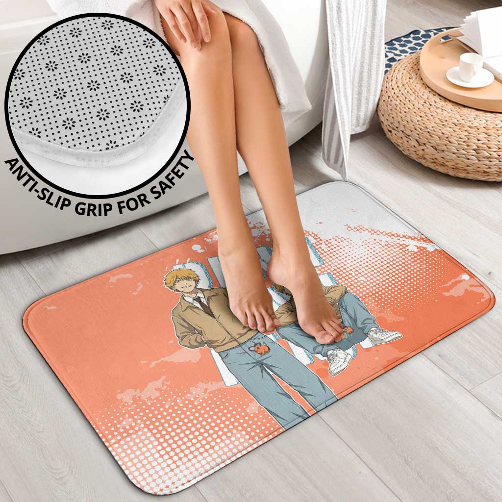 Denji Casual Chainsaw Man Bathroom Set Retro Manga Grunge Style