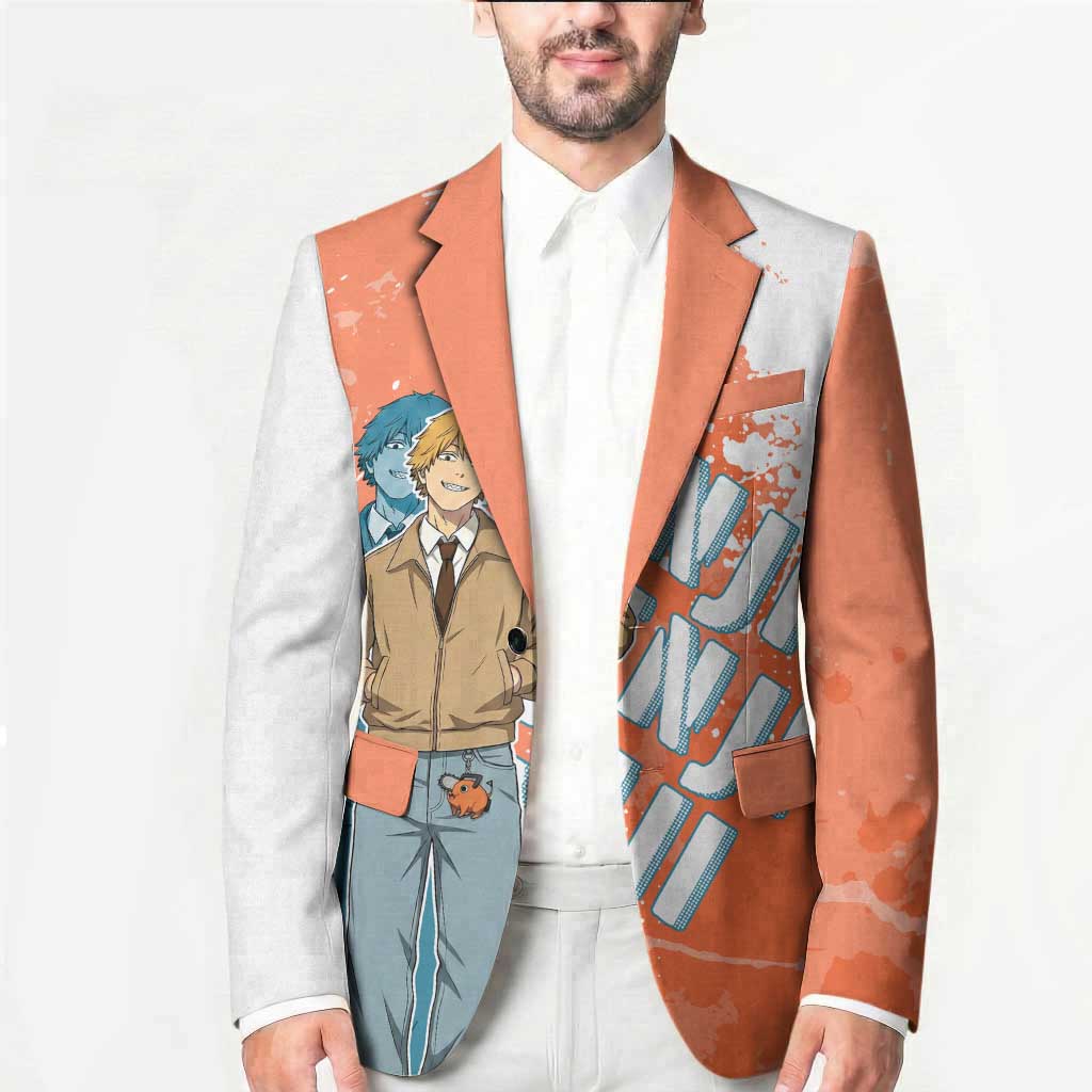 Denji Casual Chainsaw Man Blazer Retro Manga Grunge Style