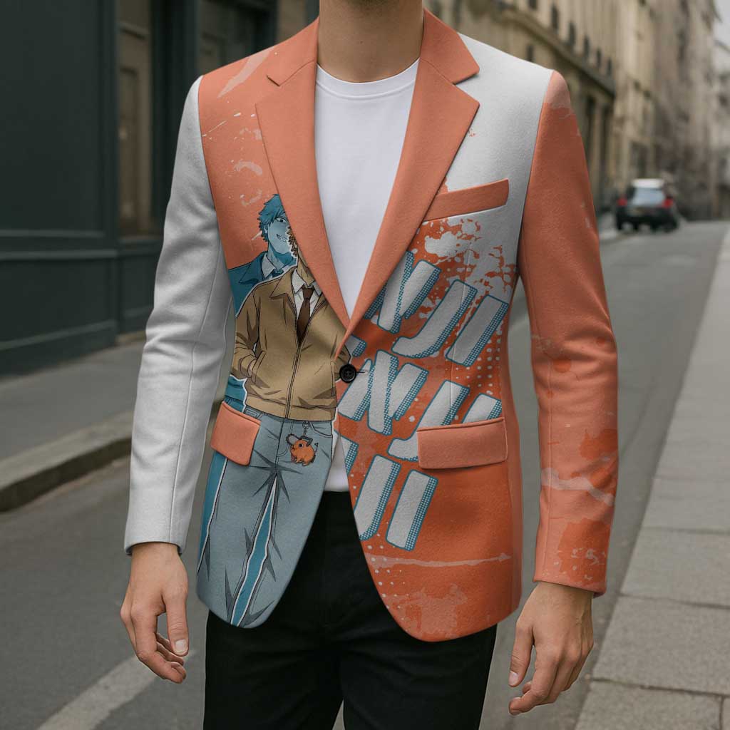 Denji Casual Chainsaw Man Blazer Retro Manga Grunge Style