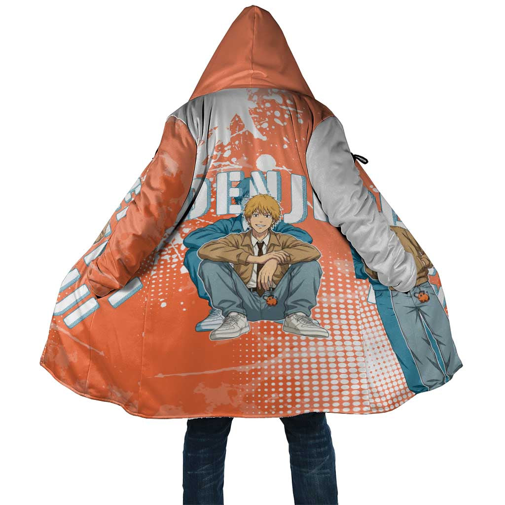 Denji Casual Chainsaw Man Cloak Retro Manga Grunge Style