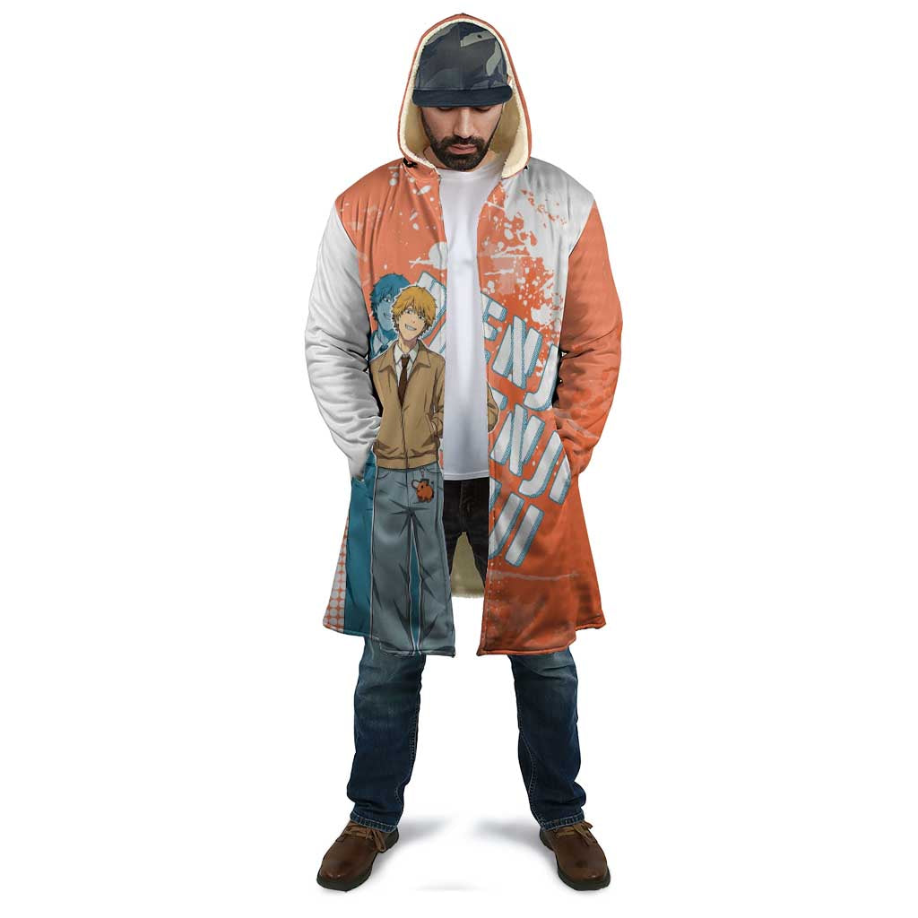 Denji Casual Chainsaw Man Cloak Retro Manga Grunge Style