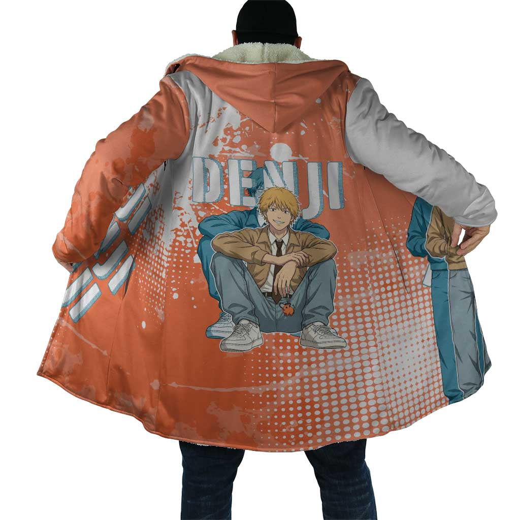 Denji Casual Chainsaw Man Cloak Retro Manga Grunge Style