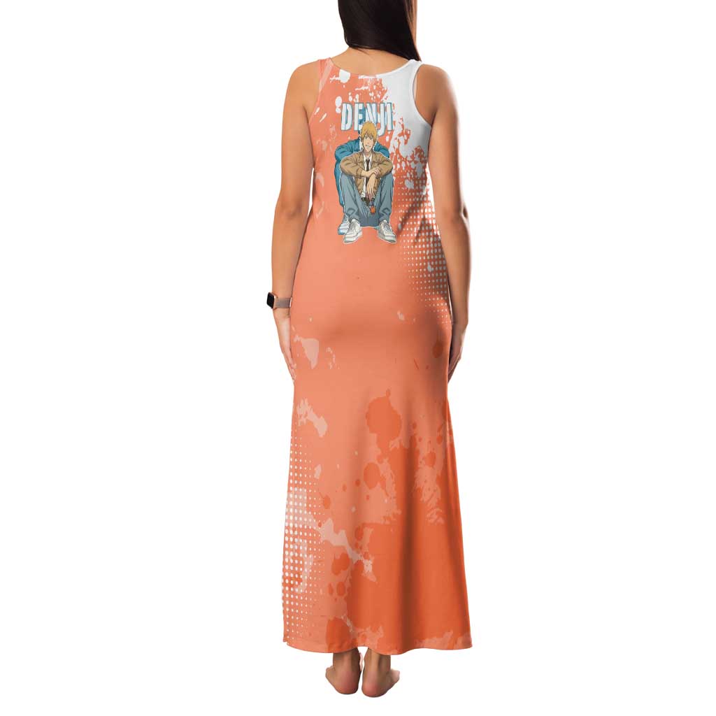 Denji Casual Chainsaw Man Family Matching Tank Maxi Dress and Hawaiian Shirt Retro Manga Grunge Style