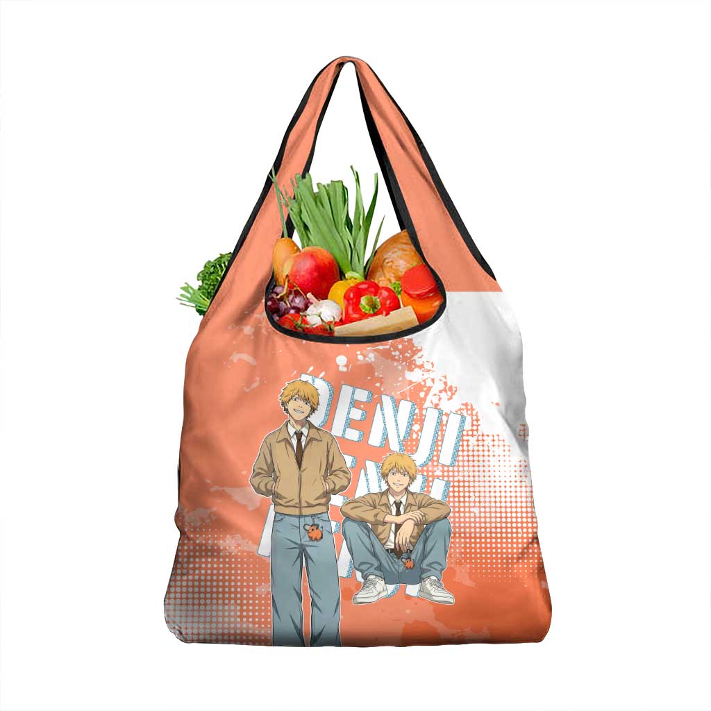 Denji Casual Chainsaw Man Grocery Bag Retro Manga Grunge Style