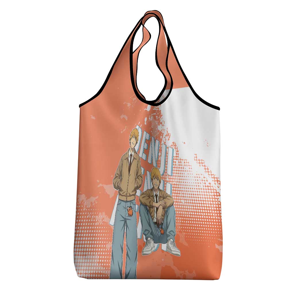 Denji Casual Chainsaw Man Grocery Bag Retro Manga Grunge Style