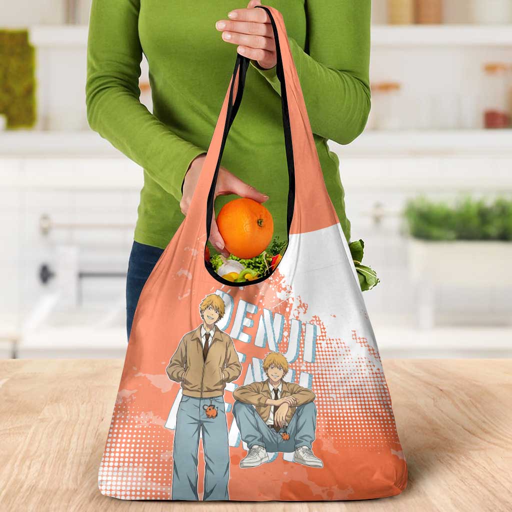 Denji Casual Chainsaw Man Grocery Bag Retro Manga Grunge Style