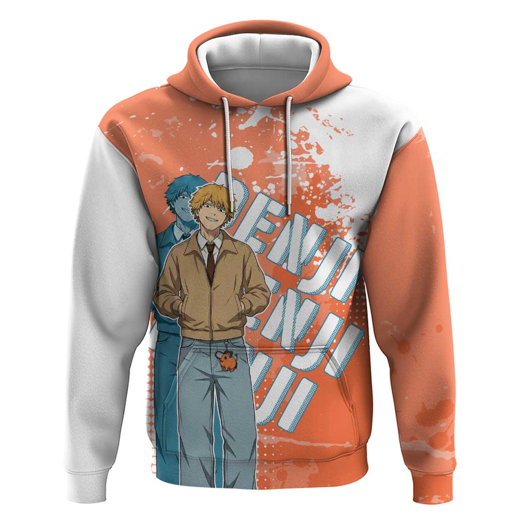 Denji Casual Chainsaw Man Hoodie Retro Manga Grunge Style