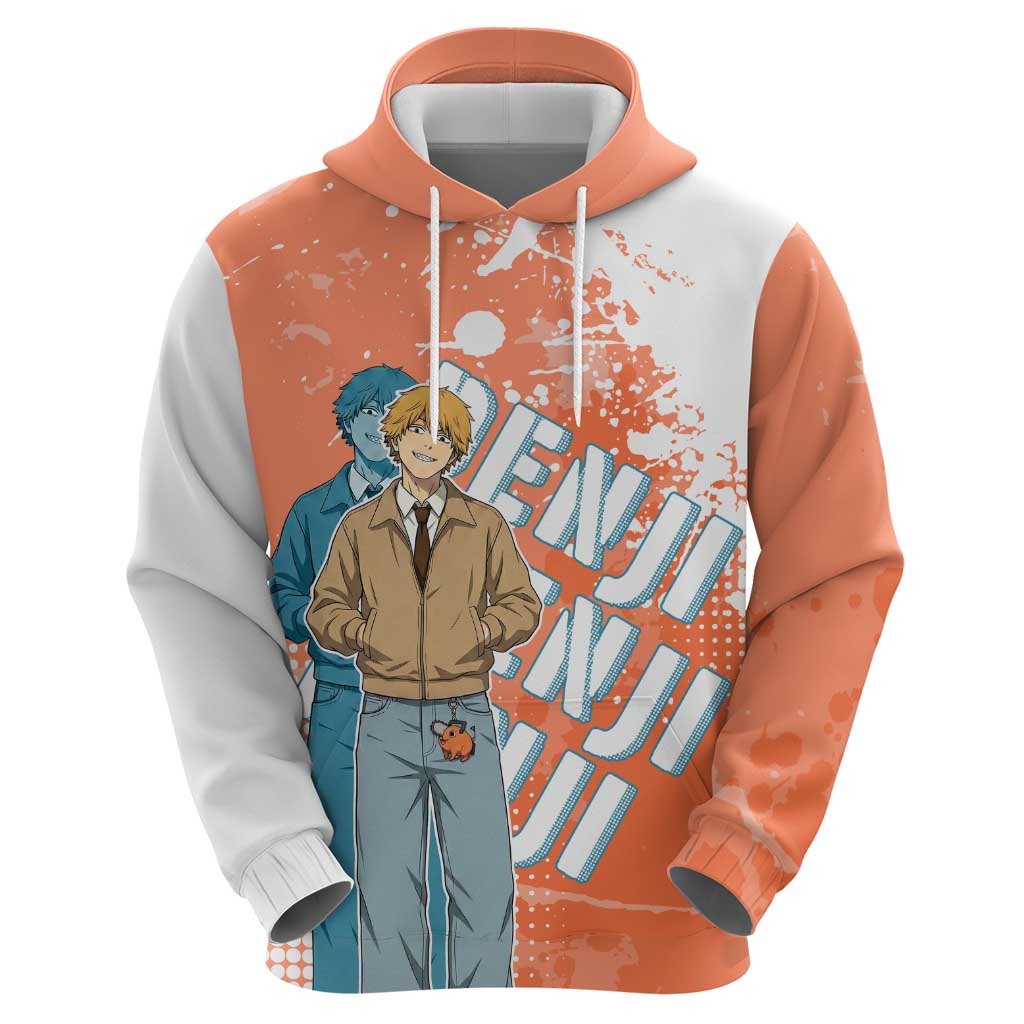 Denji Casual Chainsaw Man Hoodie Retro Manga Grunge Style