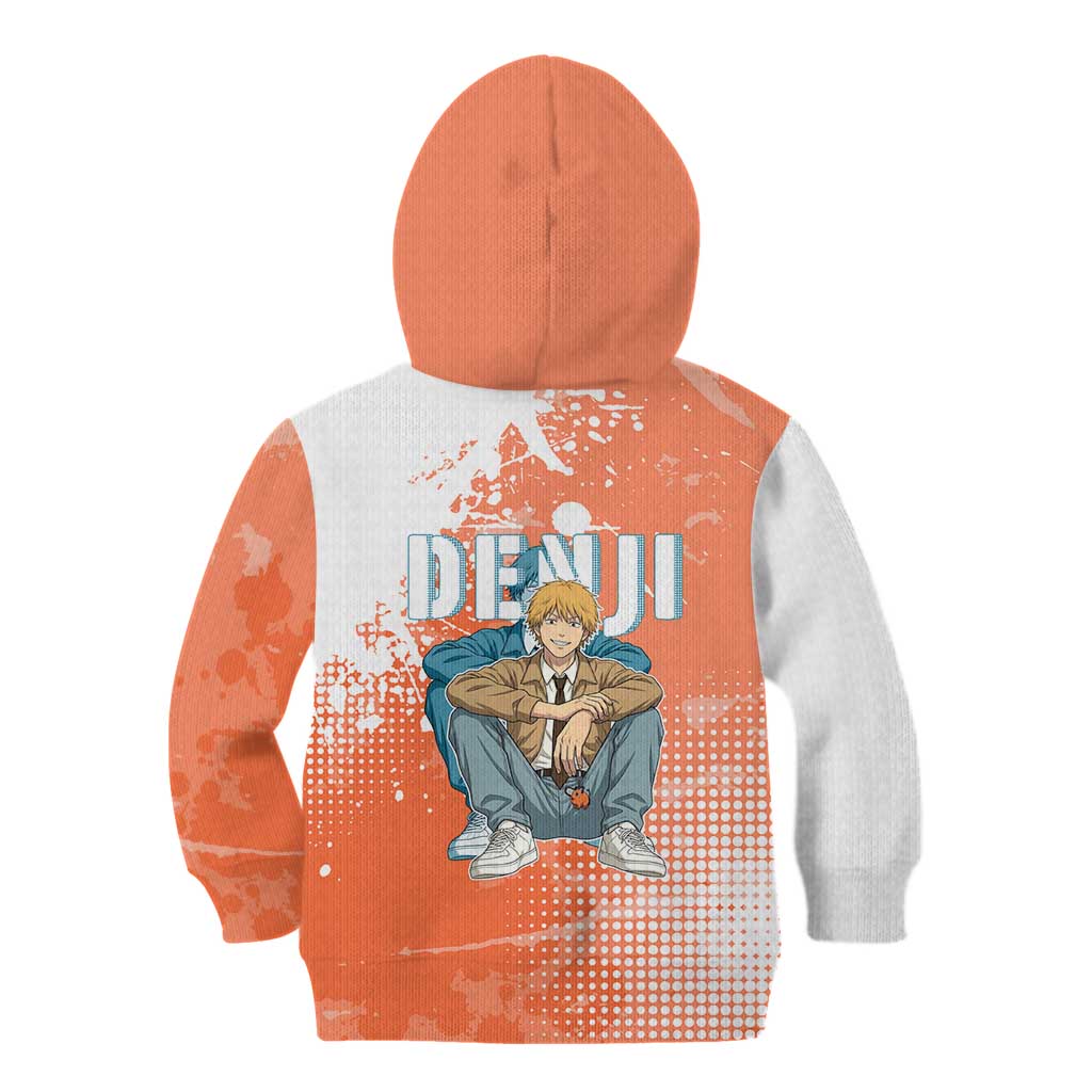 Denji Casual Chainsaw Man Kid Hoodie Retro Manga Grunge Style