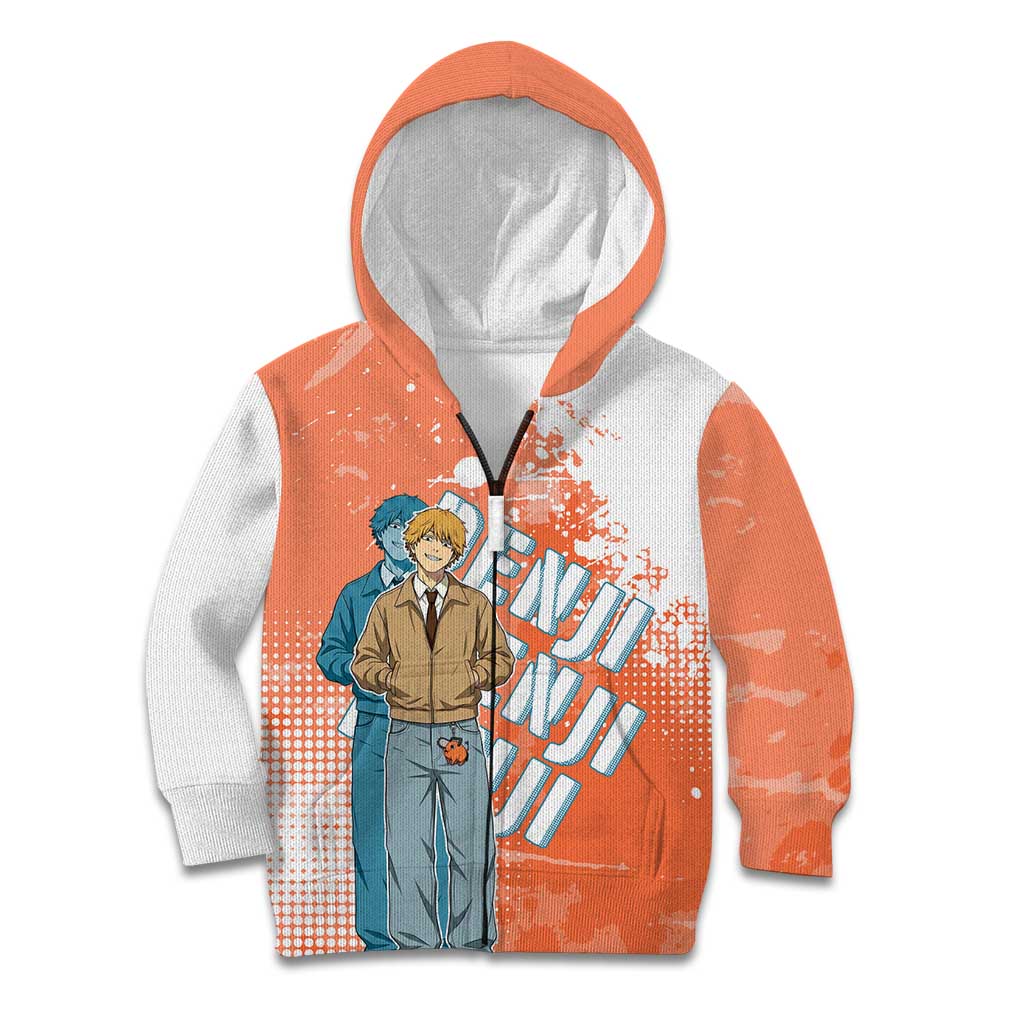Denji Casual Chainsaw Man Kid Hoodie Retro Manga Grunge Style