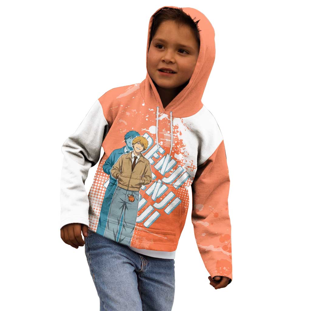 Denji Casual Chainsaw Man Kid Hoodie Retro Manga Grunge Style