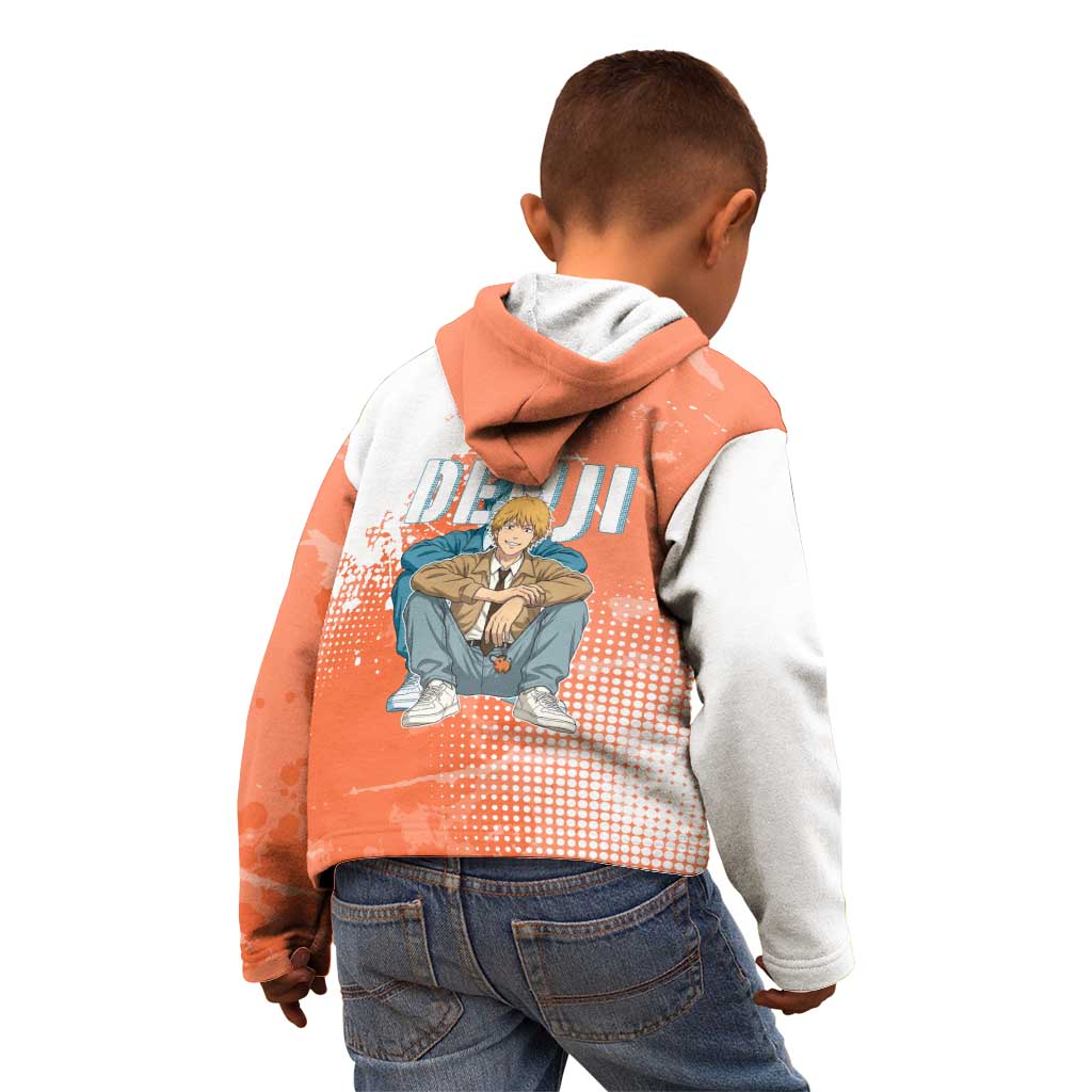 Denji Casual Chainsaw Man Kid Hoodie Retro Manga Grunge Style