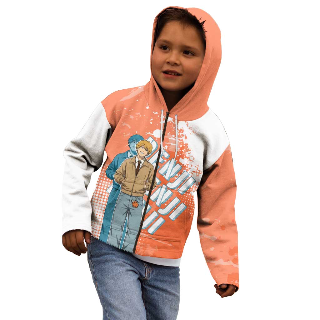 Denji Casual Chainsaw Man Kid Hoodie Retro Manga Grunge Style