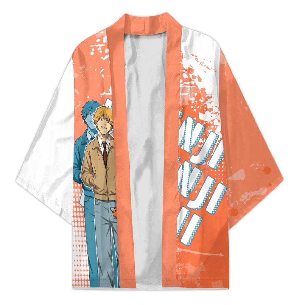 Denji Casual Chainsaw Man Kimono Retro Manga Grunge Style