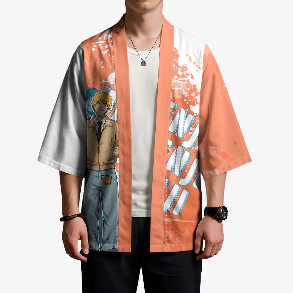 Denji Casual Chainsaw Man Kimono Retro Manga Grunge Style