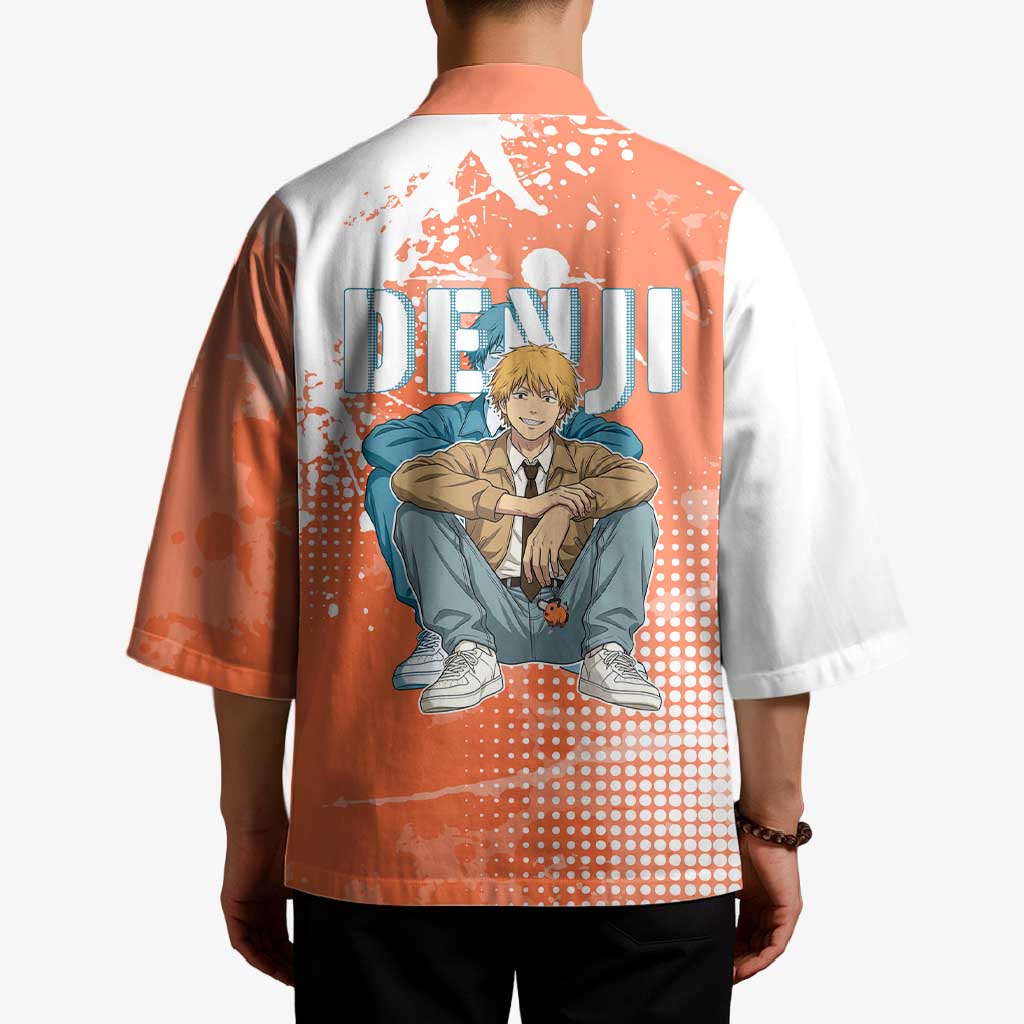 Denji Casual Chainsaw Man Kimono Retro Manga Grunge Style