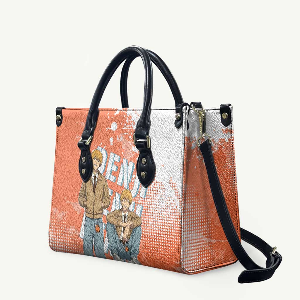 Denji Casual Chainsaw Man Leather Bag Retro Manga Grunge Style