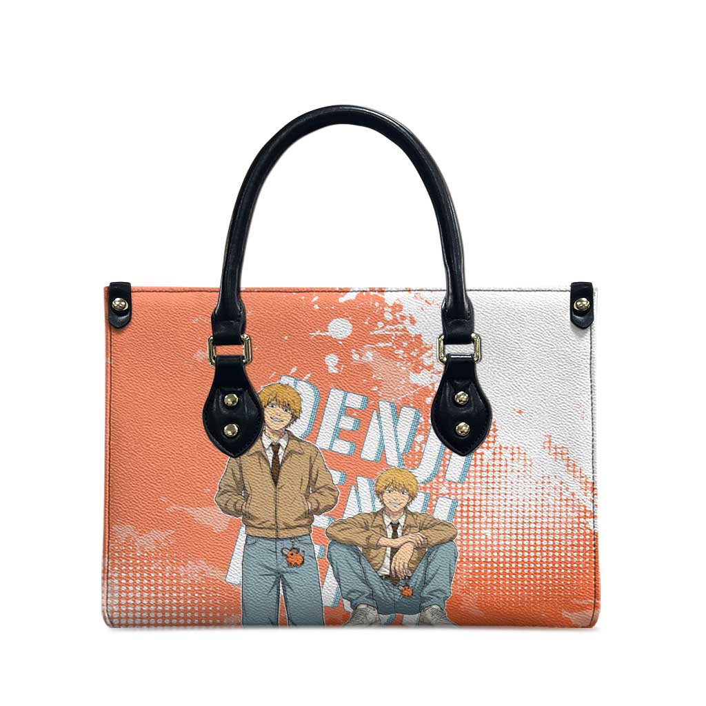 Denji Casual Chainsaw Man Leather Bag Retro Manga Grunge Style