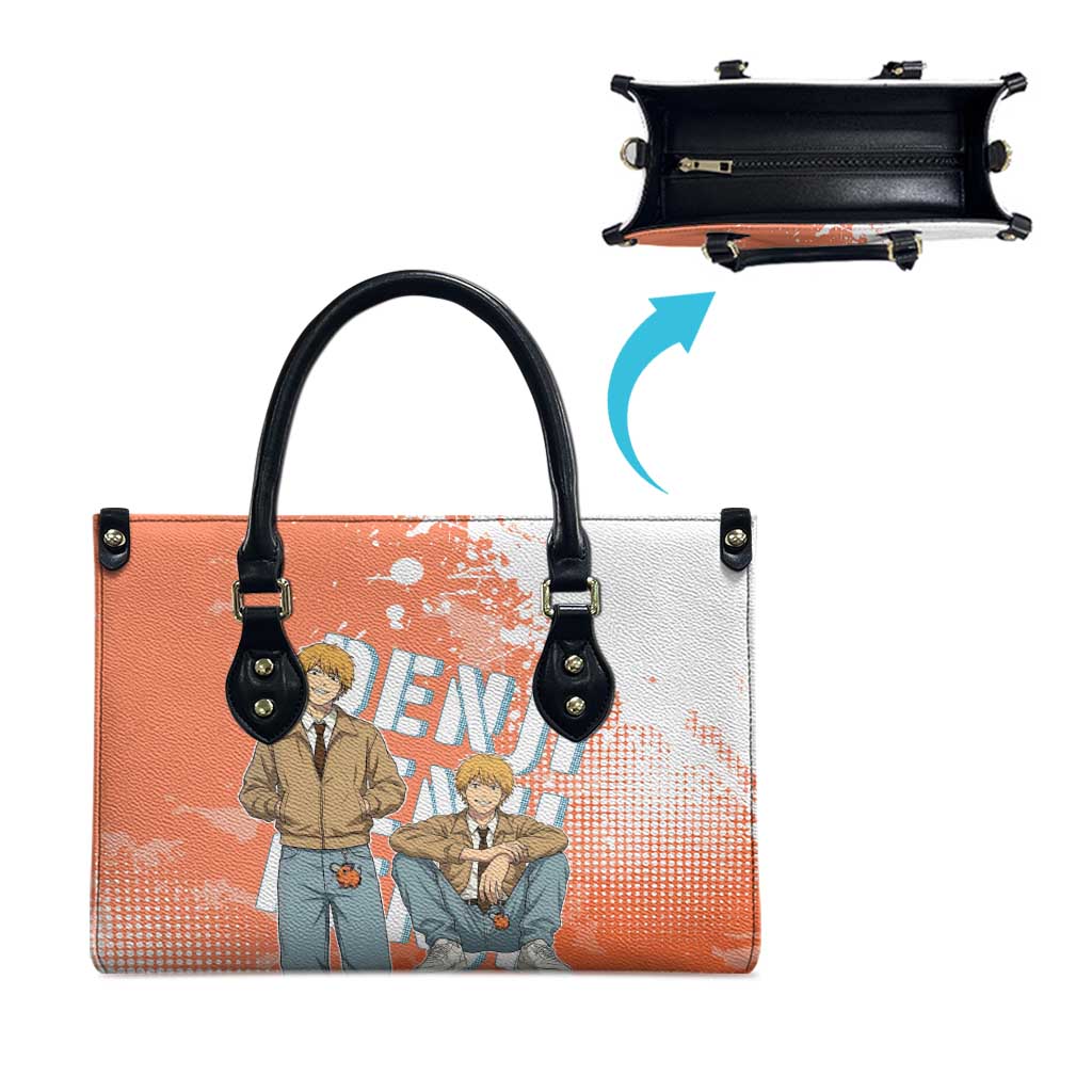 Denji Casual Chainsaw Man Leather Bag Retro Manga Grunge Style