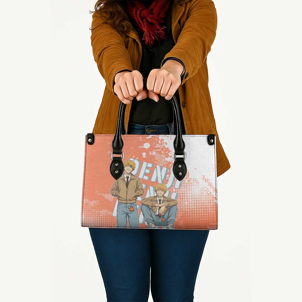 Denji Casual Chainsaw Man Leather Bag Retro Manga Grunge Style