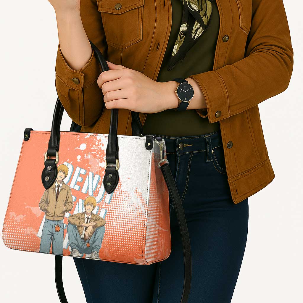 Denji Casual Chainsaw Man Leather Bag Retro Manga Grunge Style