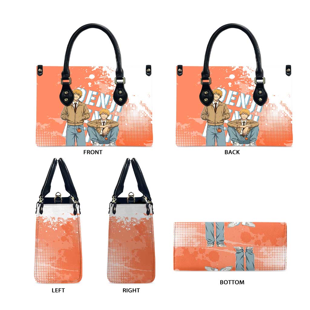 Denji Casual Chainsaw Man Leather Bag Retro Manga Grunge Style