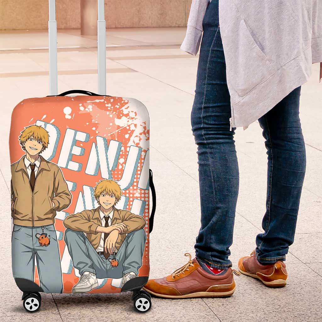 Denji Casual Chainsaw Man Luggage Cover Retro Manga Grunge Style