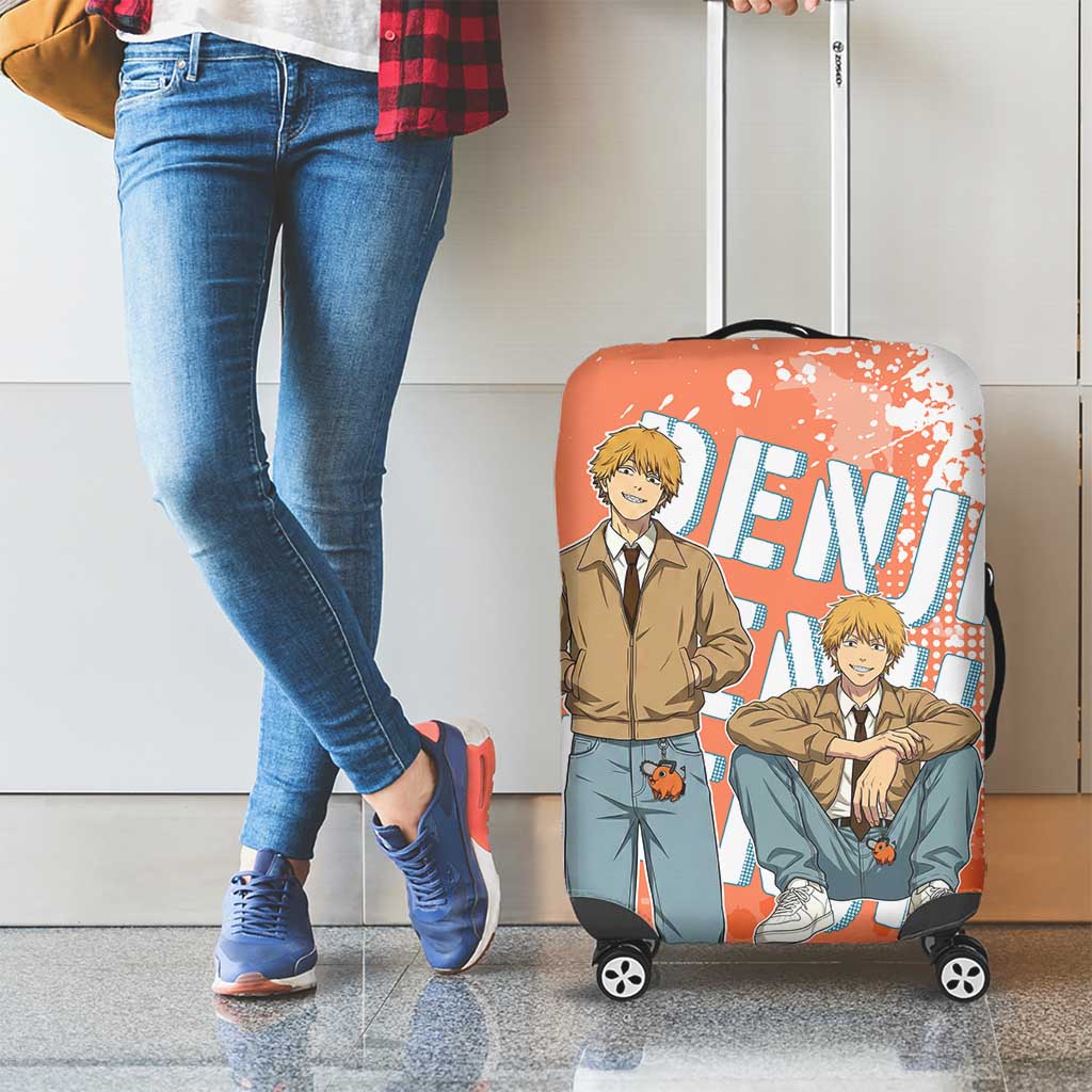 Denji Casual Chainsaw Man Luggage Cover Retro Manga Grunge Style