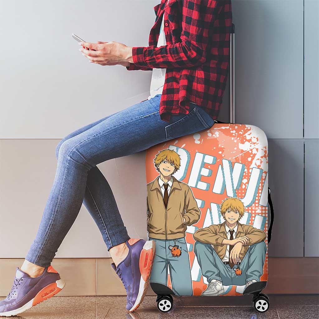 Denji Casual Chainsaw Man Luggage Cover Retro Manga Grunge Style