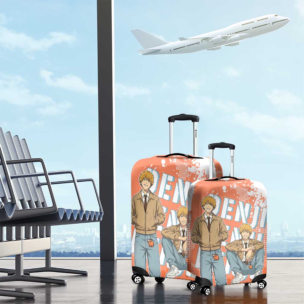 Denji Casual Chainsaw Man Luggage Cover Retro Manga Grunge Style