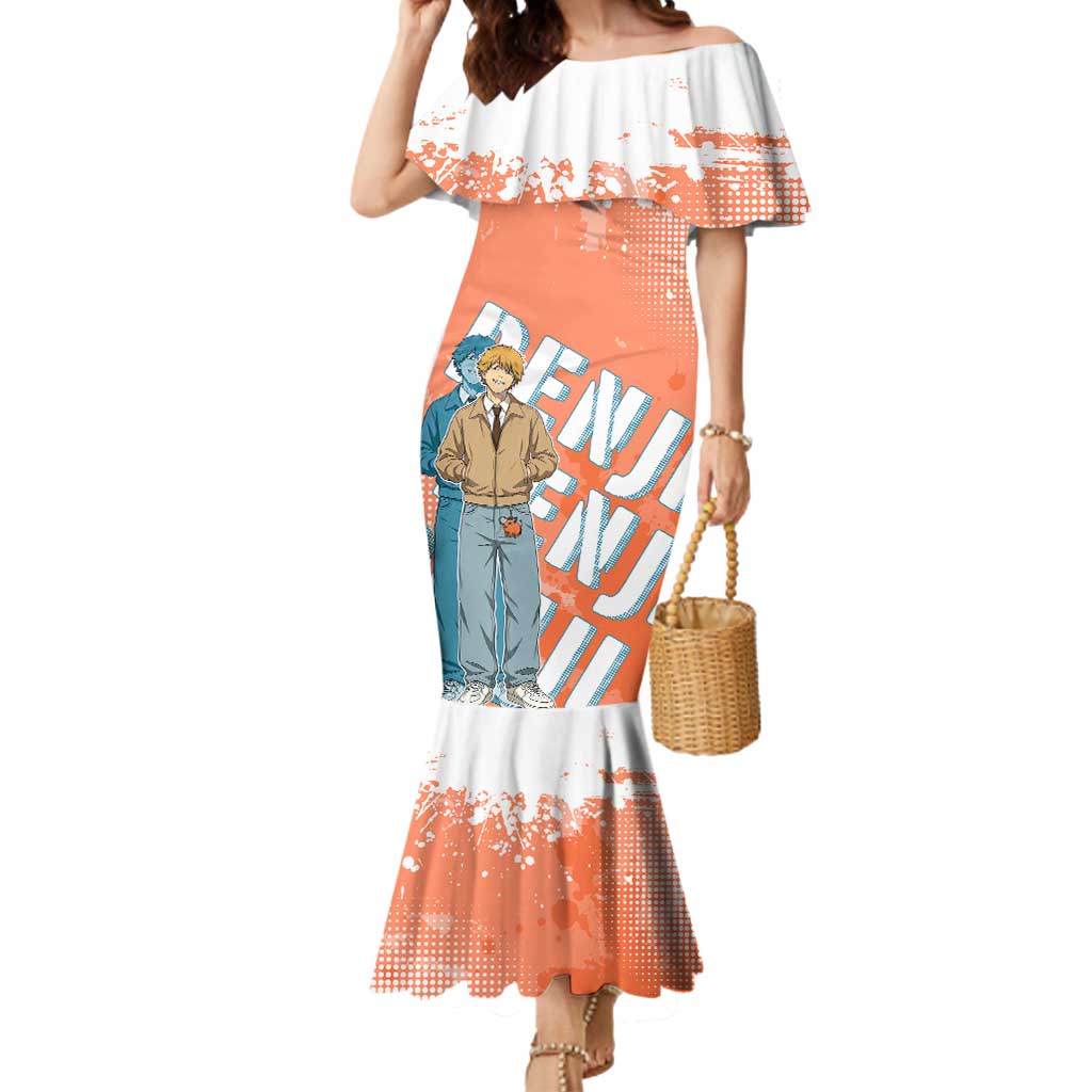 Denji Casual Chainsaw Man Mermaid Dress Retro Manga Grunge Style