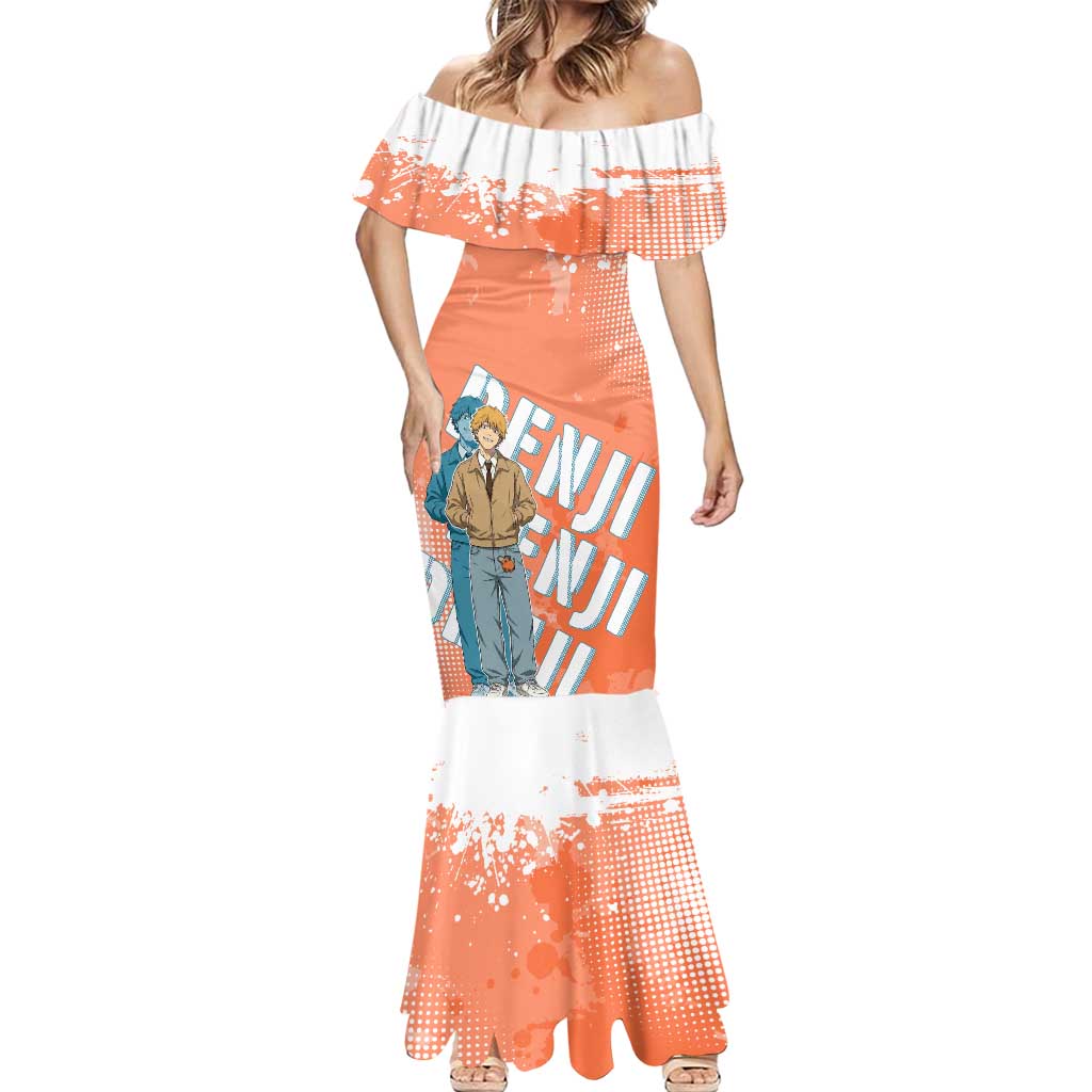 Denji Casual Chainsaw Man Mermaid Dress Retro Manga Grunge Style