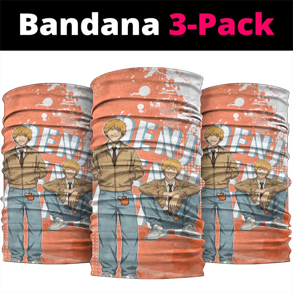 Denji Casual Chainsaw Man Neck Gaiter Retro Manga Grunge Style