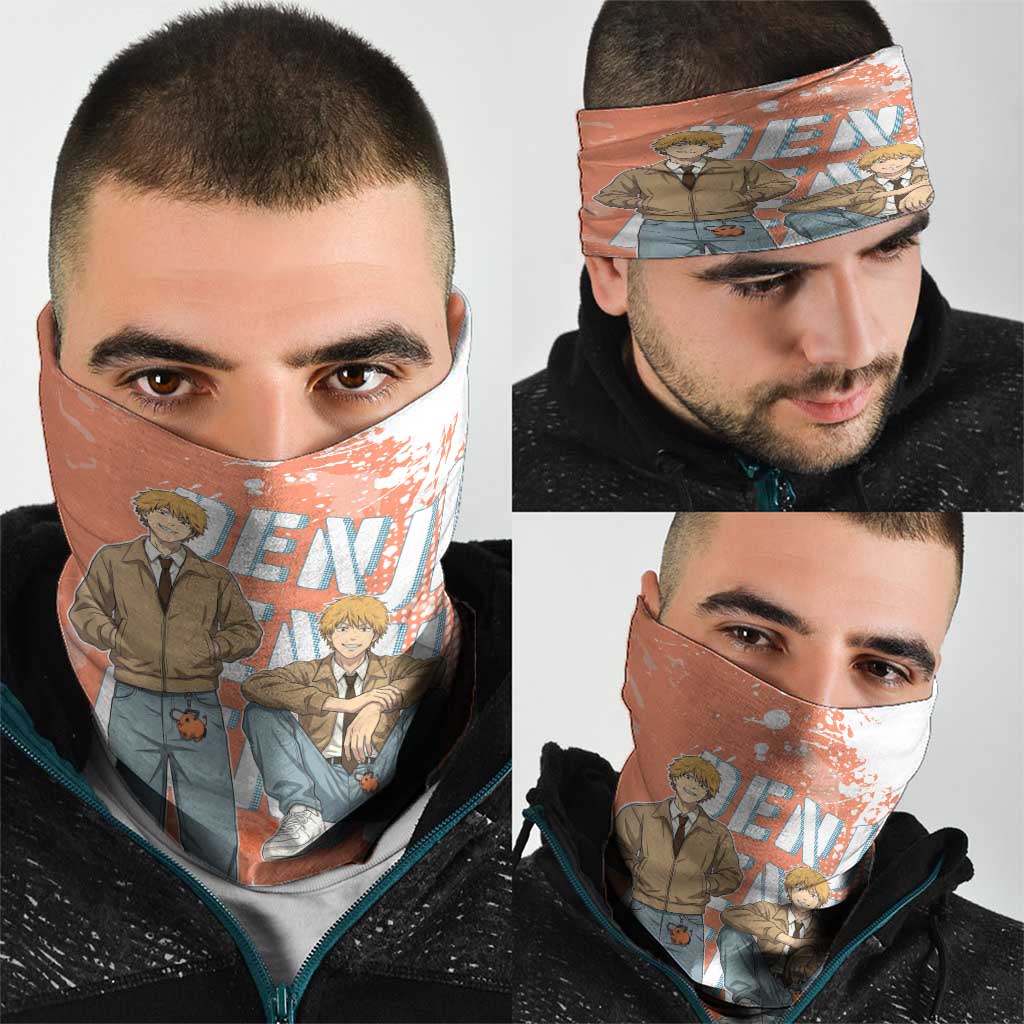 Denji Casual Chainsaw Man Neck Gaiter Retro Manga Grunge Style