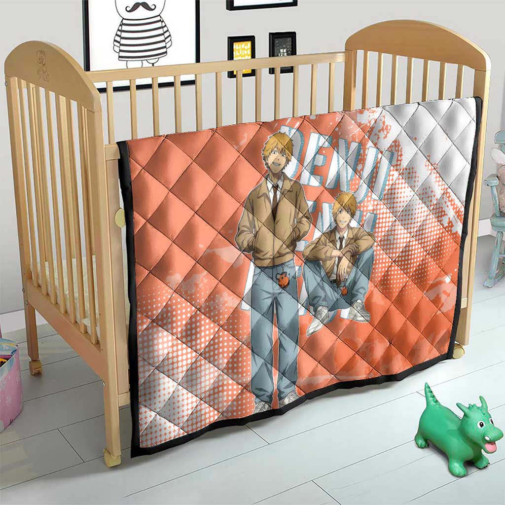 Denji Casual Chainsaw Man Quilt Retro Manga Grunge Style