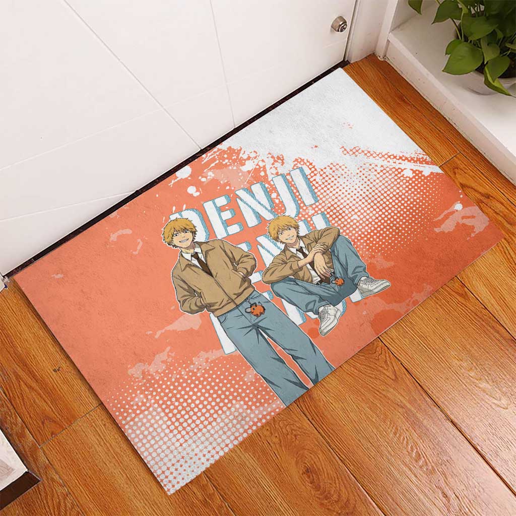 Denji Casual Chainsaw Man Rubber Doormat Retro Manga Grunge Style