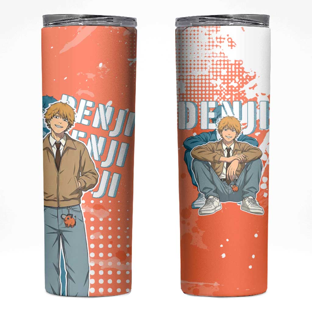 Denji Casual Chainsaw Man Skinny Tumbler Retro Manga Grunge Style