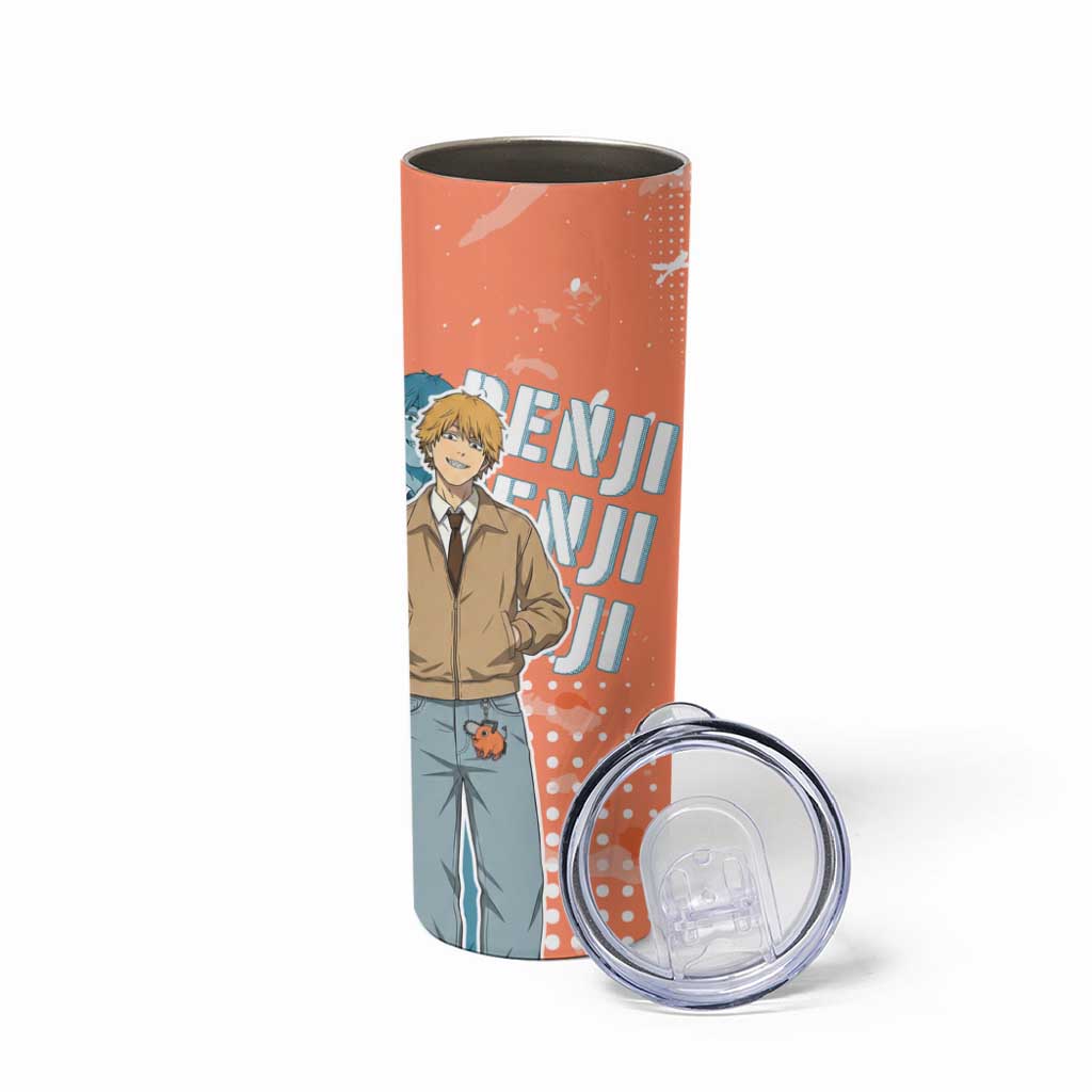 Denji Casual Chainsaw Man Skinny Tumbler Retro Manga Grunge Style