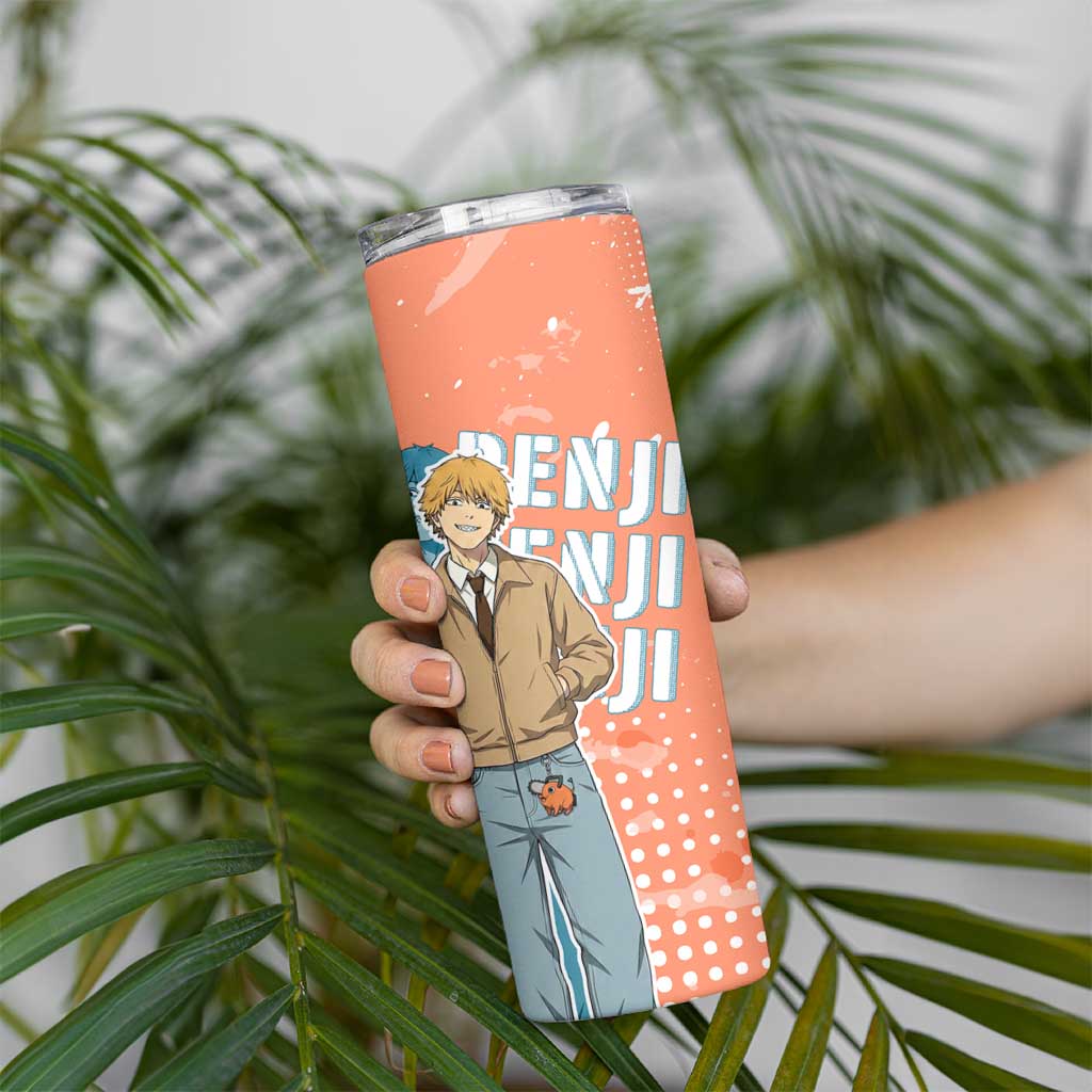 Denji Casual Chainsaw Man Skinny Tumbler Retro Manga Grunge Style