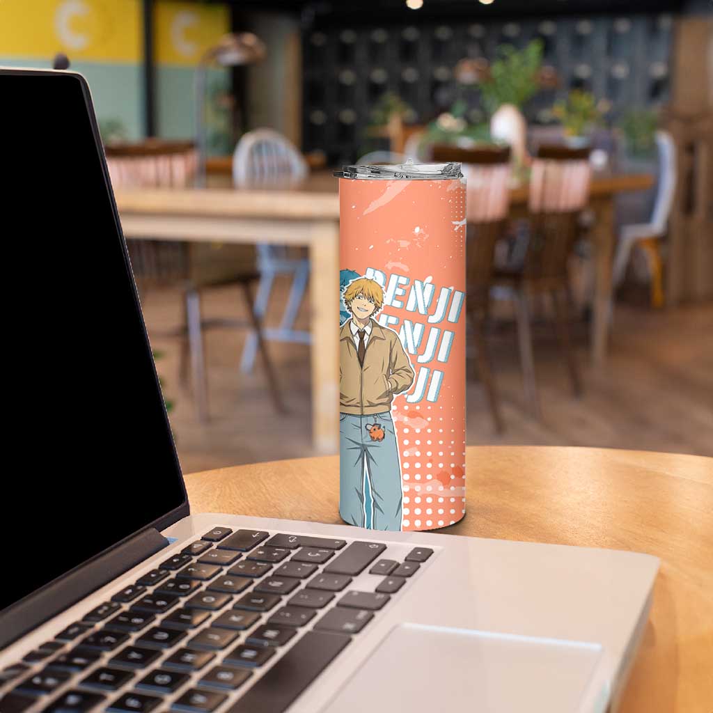 Denji Casual Chainsaw Man Skinny Tumbler Retro Manga Grunge Style