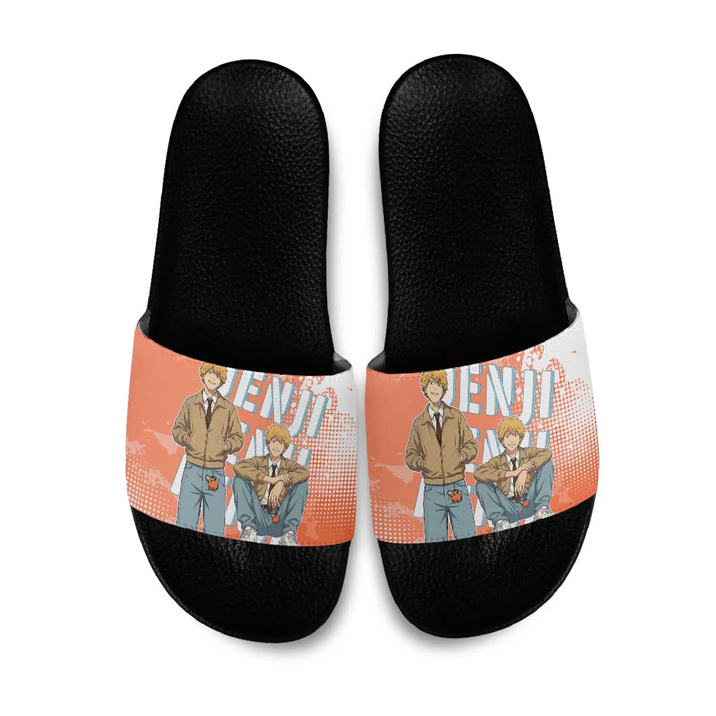 Denji Casual Chainsaw Man Slide Sandals Retro Manga Grunge Style