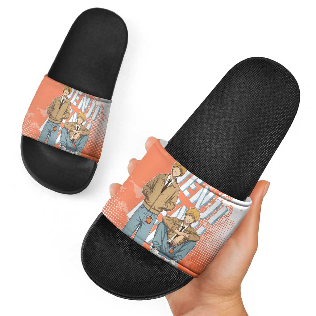 Denji Casual Chainsaw Man Slide Sandals Retro Manga Grunge Style