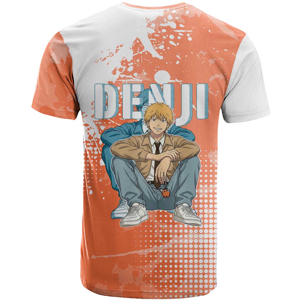 Denji Casual Chainsaw Man T Shirt Retro Manga Grunge Style