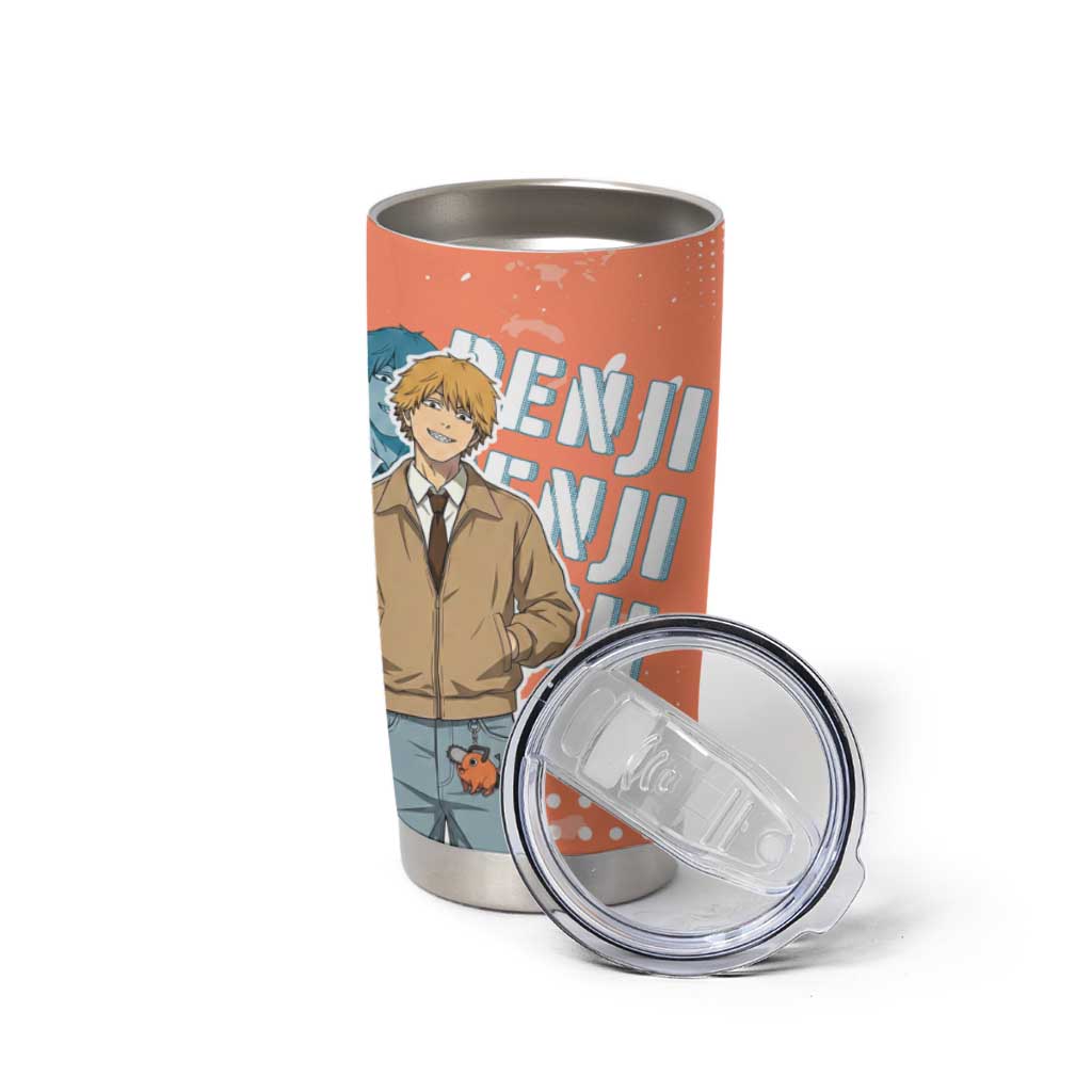 Denji Casual Chainsaw Man Tumbler Cup Retro Manga Grunge Style