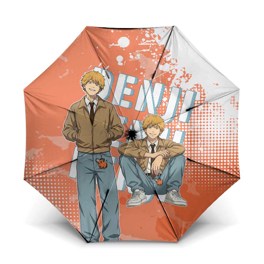 Denji Casual Chainsaw Man Umbrella Retro Manga Grunge Style