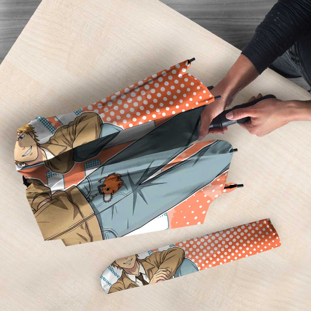 Denji Casual Chainsaw Man Umbrella Retro Manga Grunge Style