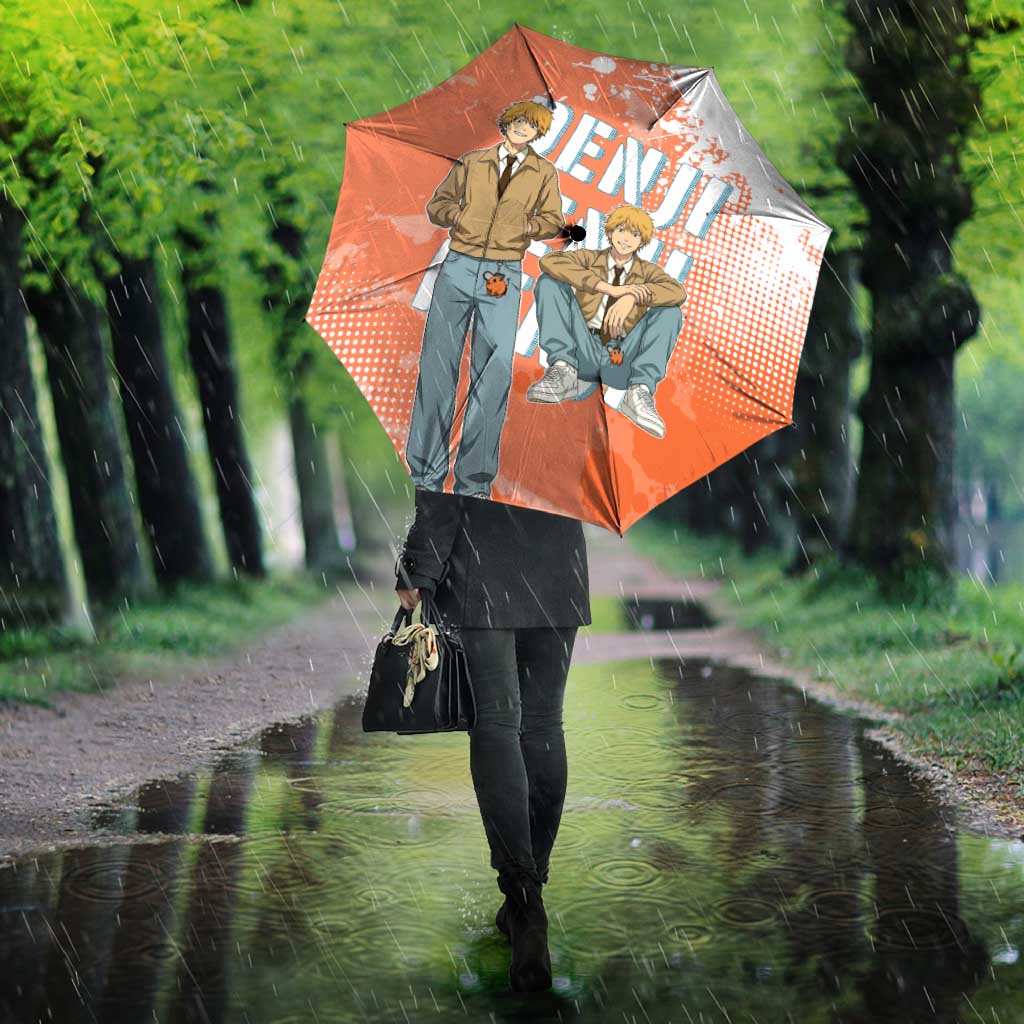 Denji Casual Chainsaw Man Umbrella Retro Manga Grunge Style