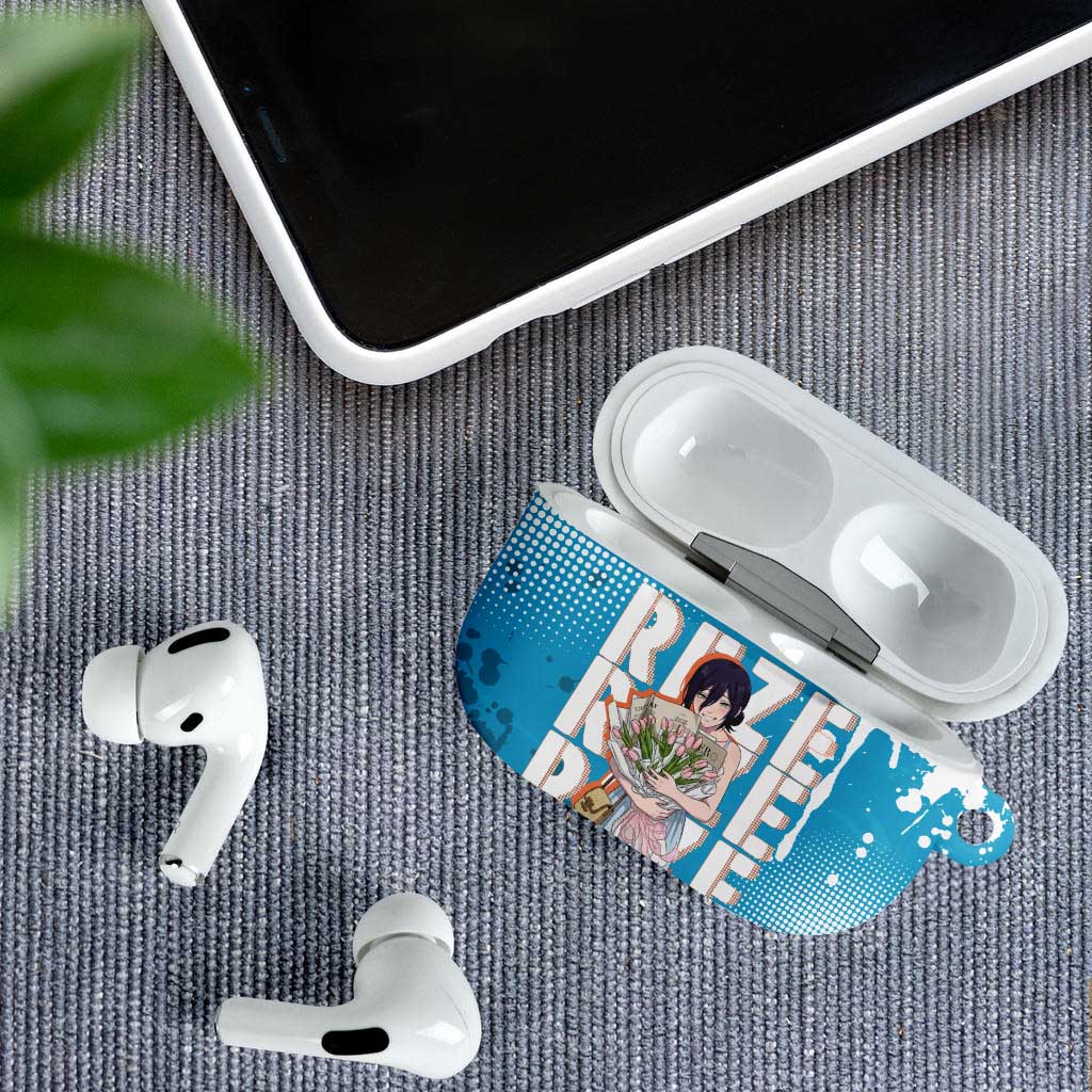 Reze Chainsaw Man Aesthetic AirPods Case Soft Anime Grunge Style with Flowers