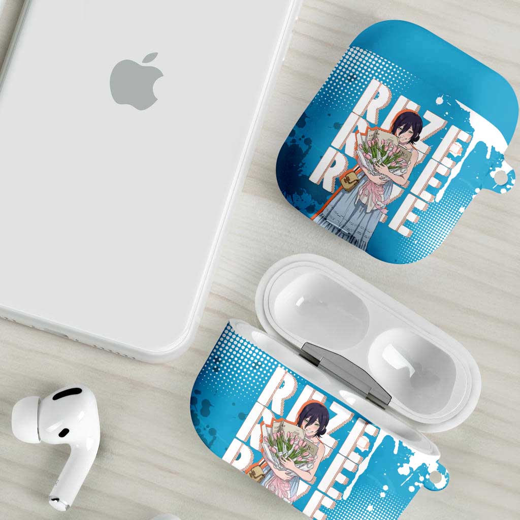 Reze Chainsaw Man Aesthetic AirPods Case Soft Anime Grunge Style with Flowers